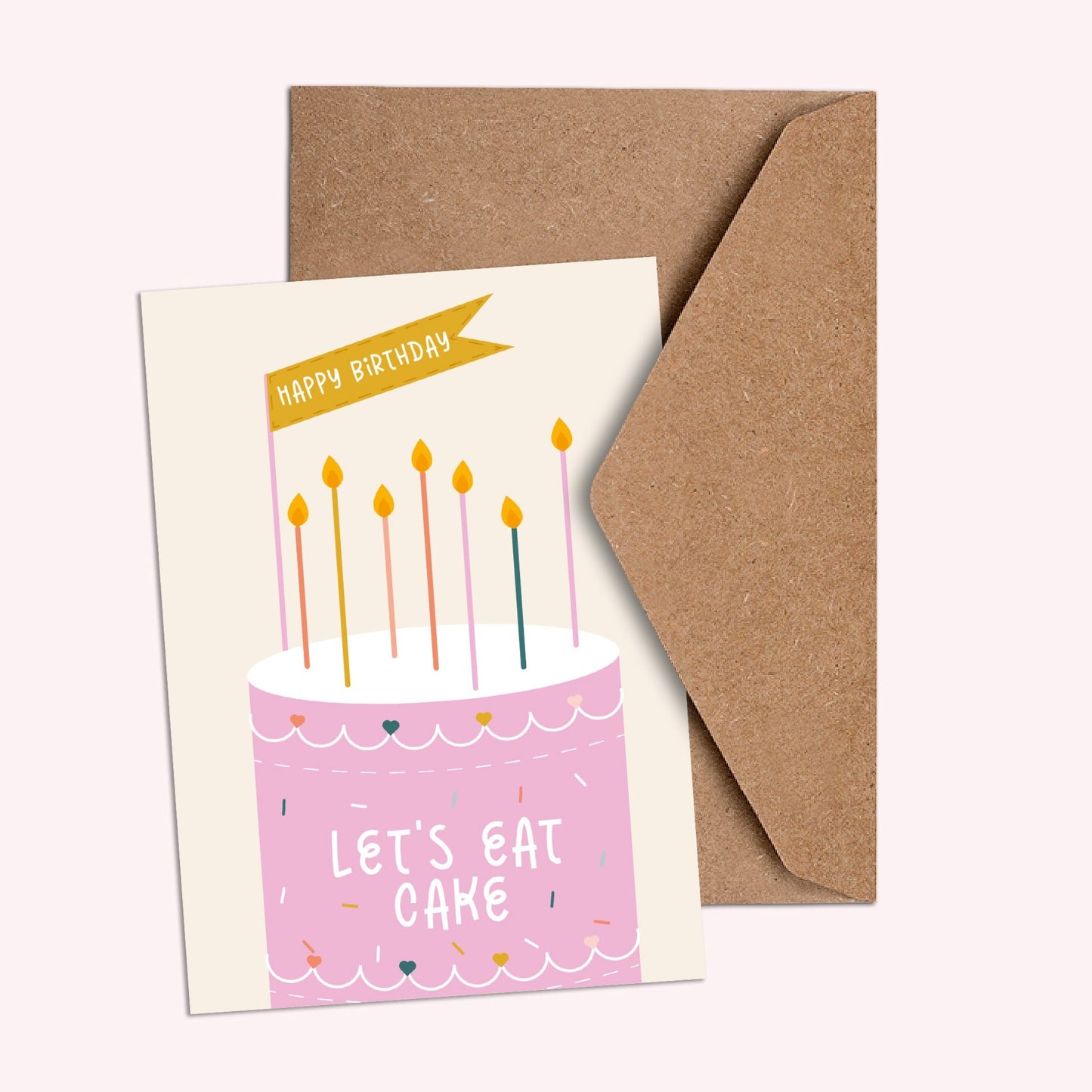 Let's Eat Cake Greetings card