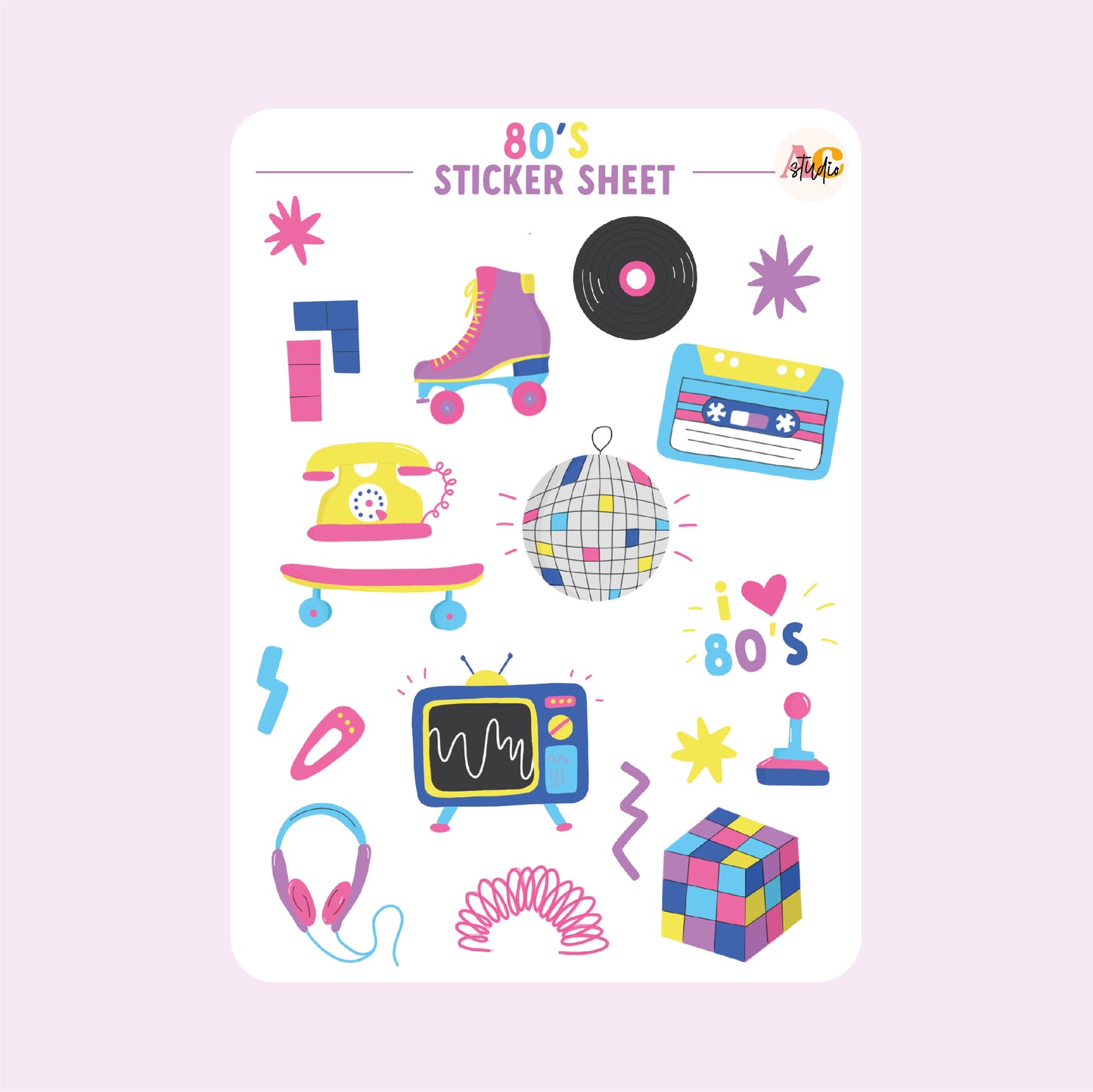 80's Sticker Sheet