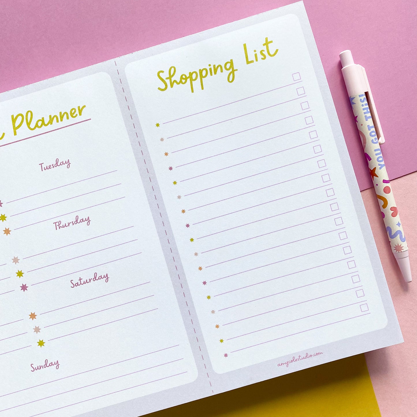 Weekly Meal Planner & Shopping List