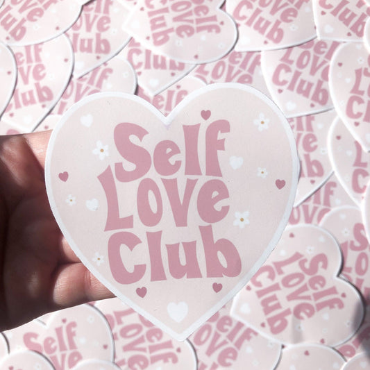 Vinyl Self Love Club Sticker
