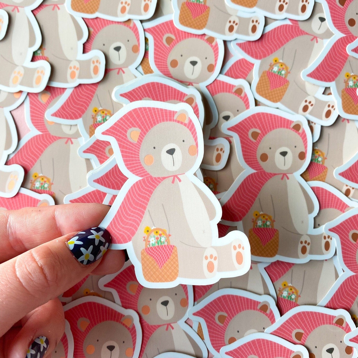 Teddy Bears Picnic Mirrored Sticker