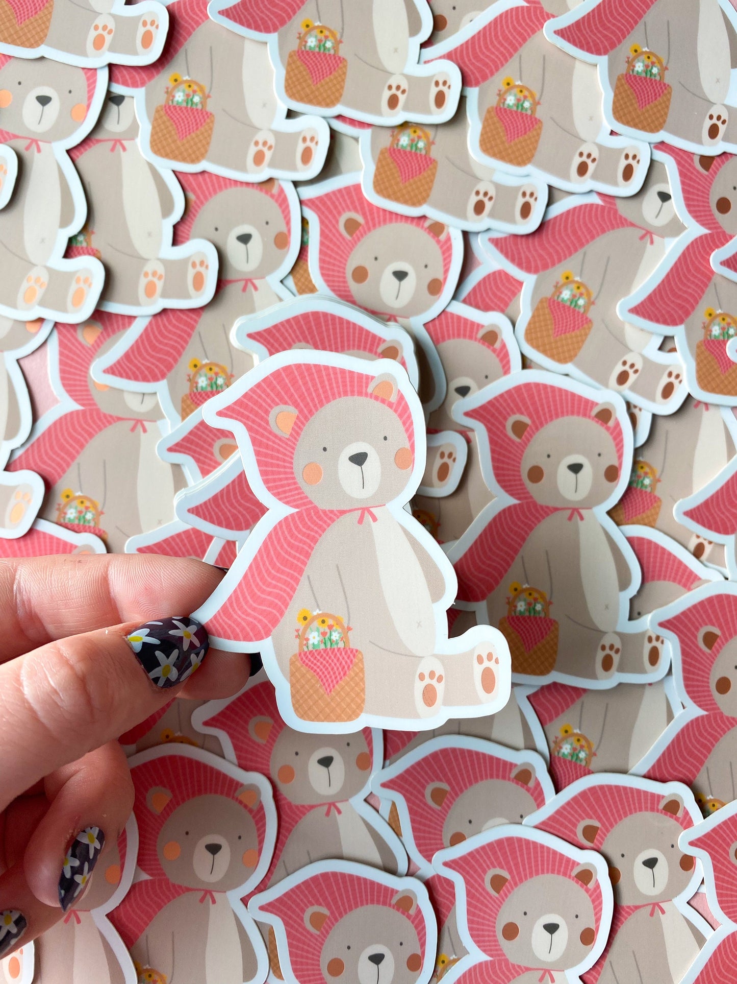 Teddy Bears Picnic Mirrored Sticker