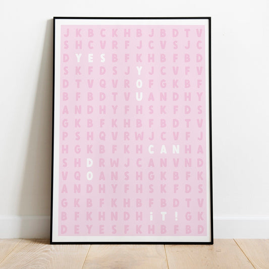 Yes You Can Word Search Print