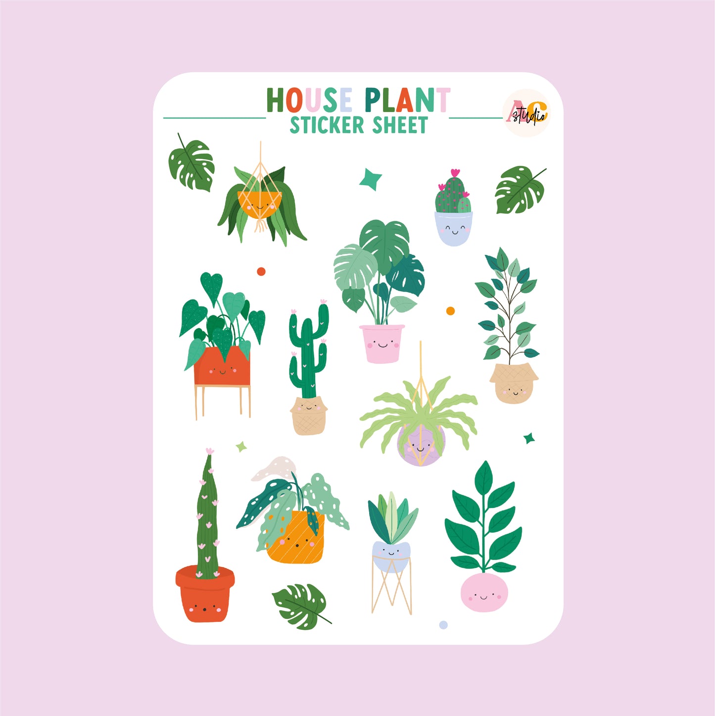 House Plant Sticker Sheet